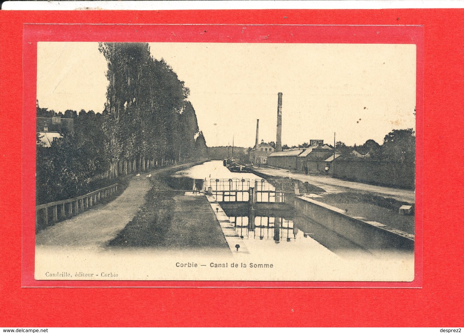 80 CORBIE Cpa ECLUSE Canal De La Somme    Edit Candeille - Corbie