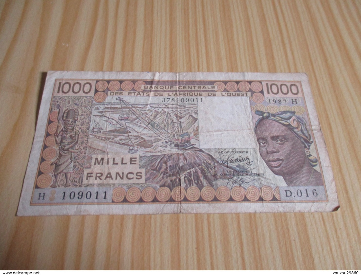 Niger.Billet 1000 Francs 1987. - Niger