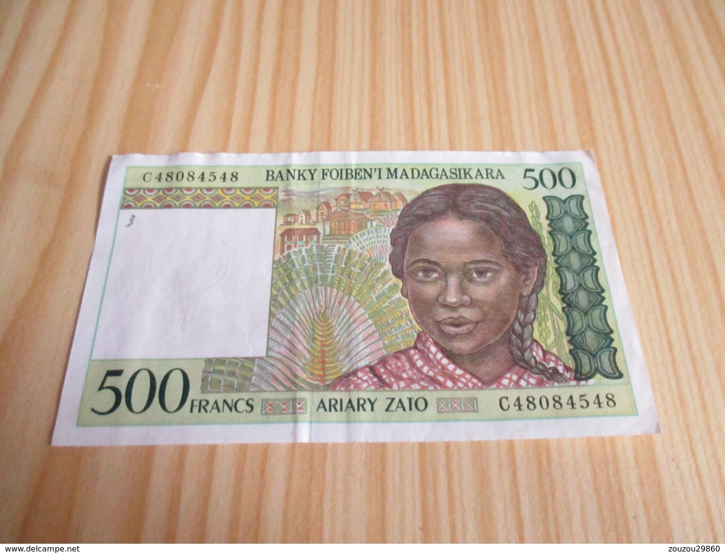 Madagascar.Billet 500 Francs. - Madagaskar