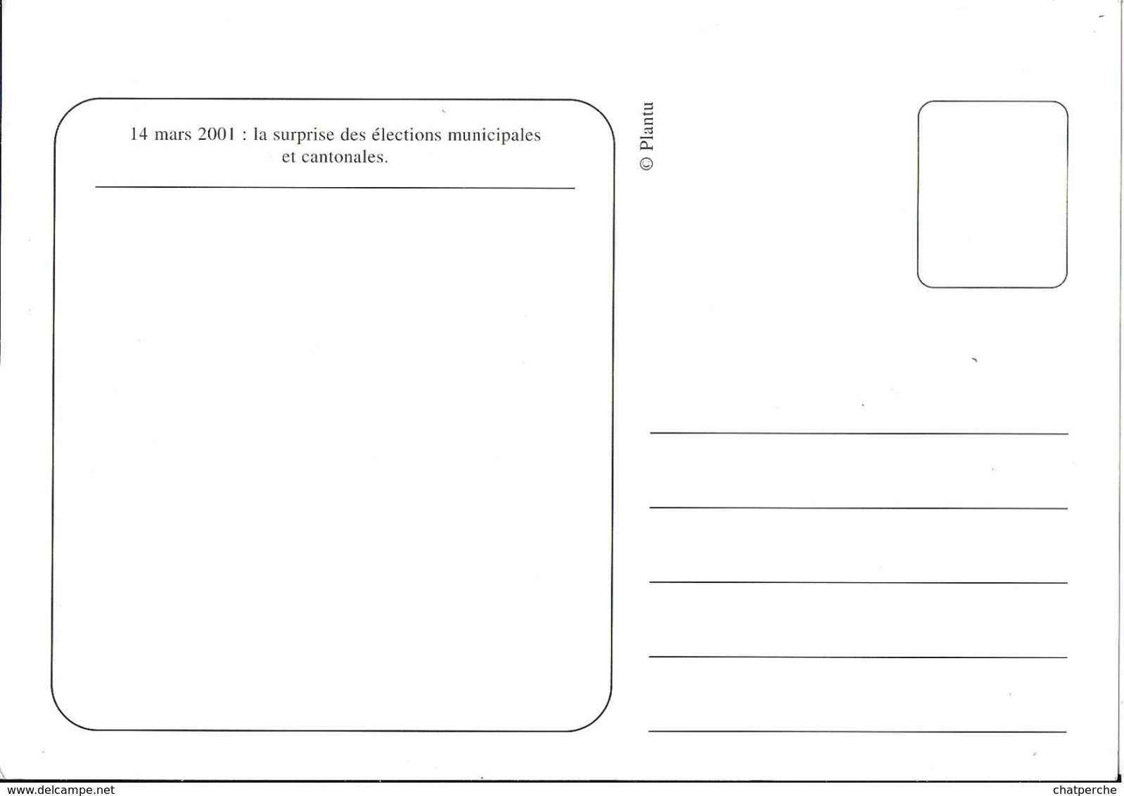 ILLUSTRATEUR PLANTU POLITIQUE 14/03/2001 LA SURPRISE DES ELECTIONS MUNICIPALES ET CANTONALES HUMOUR - Plantu