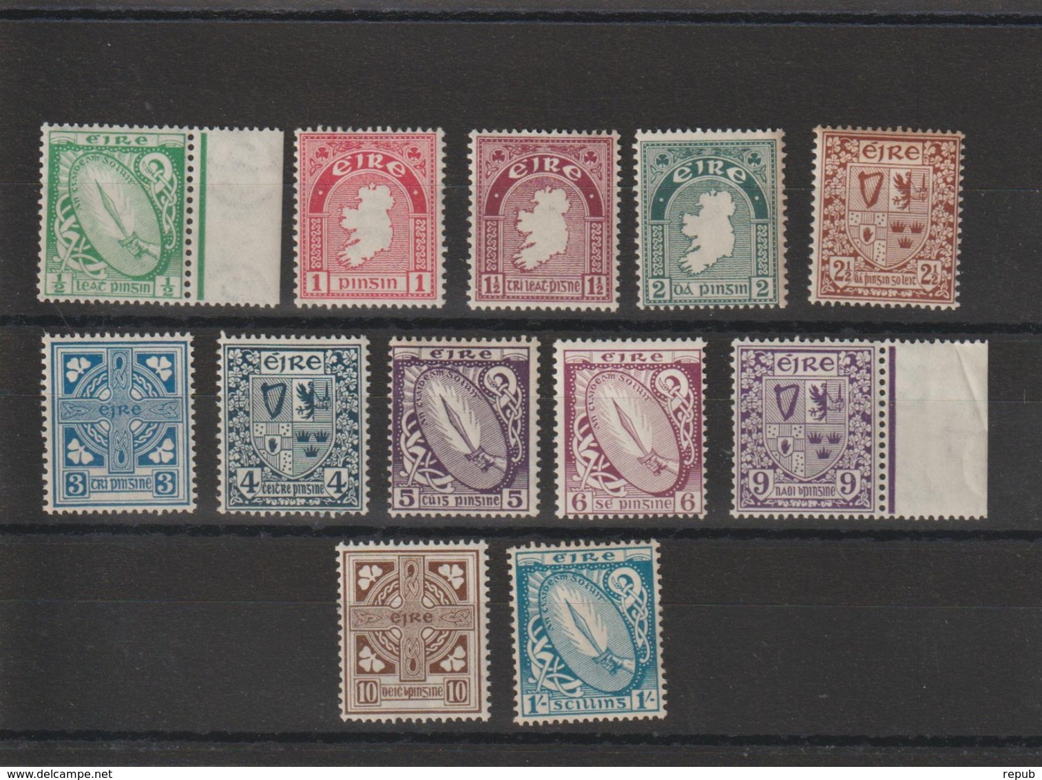 Irlande 1922  Série Courante 40-51 12 Val ** MNH - Neufs