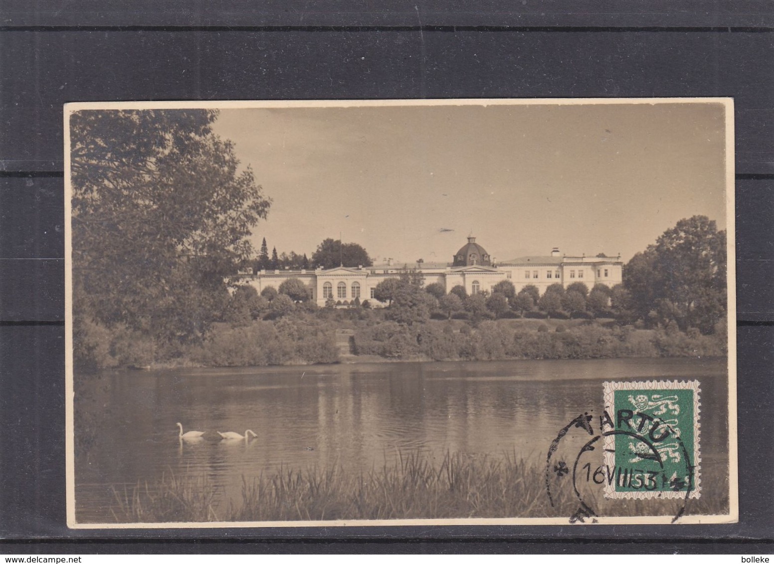 Estonie - Carte Postale De 1933 - Oblit Tartu - Exp Vers Gand - Vue Maison Communale De Dorpat - Estland