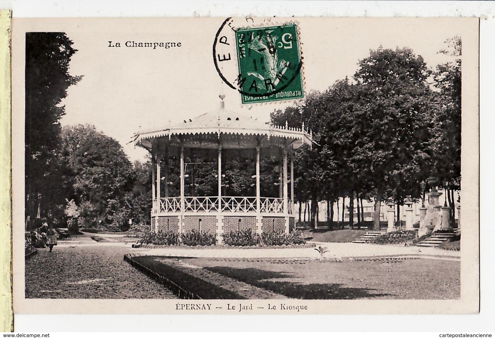 X51104 EPERNAY Marne La Champagne Kiosque Musique Du JARD 1911 à PRESSOY Ugny Vaucouleurs Meuse - Epernay