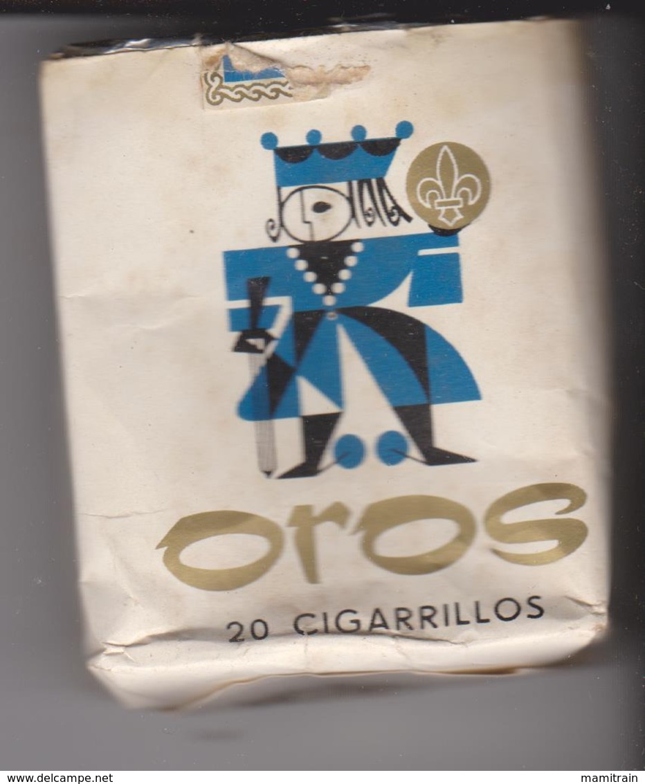 PAQUET CIGARETTES   VIDE  . OROS CATSA - Empty Cigarettes Boxes