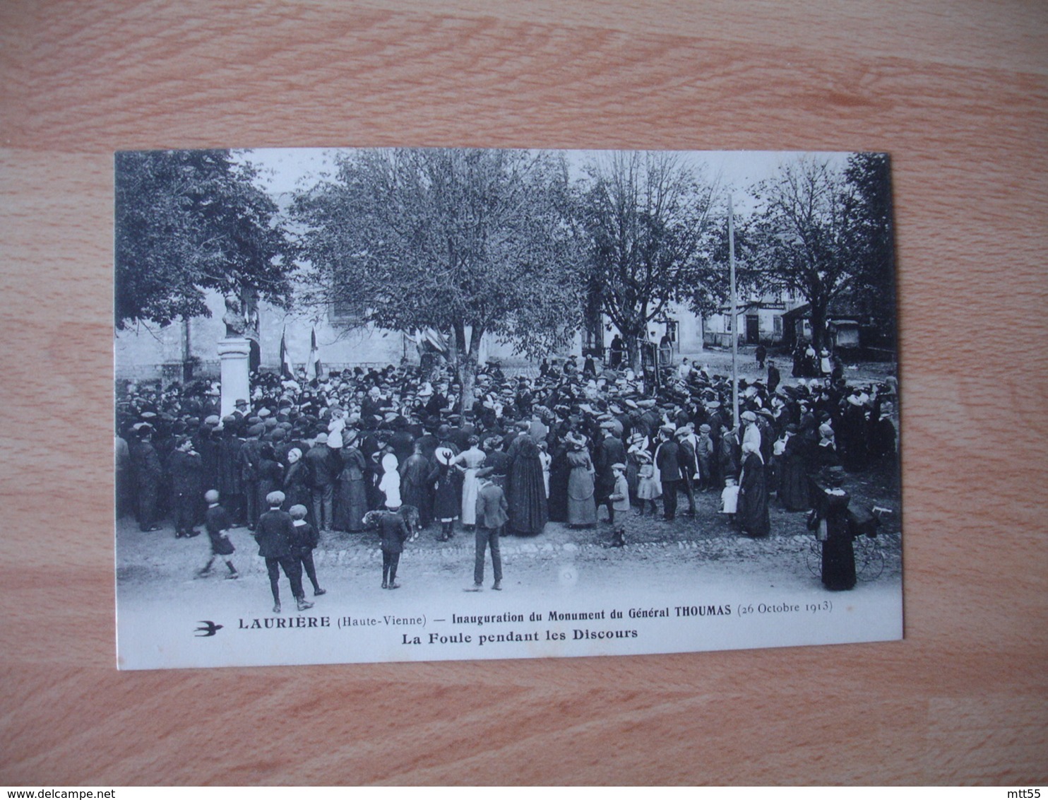 Lauriere Inauguration Monument General Thoumas Foule Pendant Discours - Autres & Non Classés