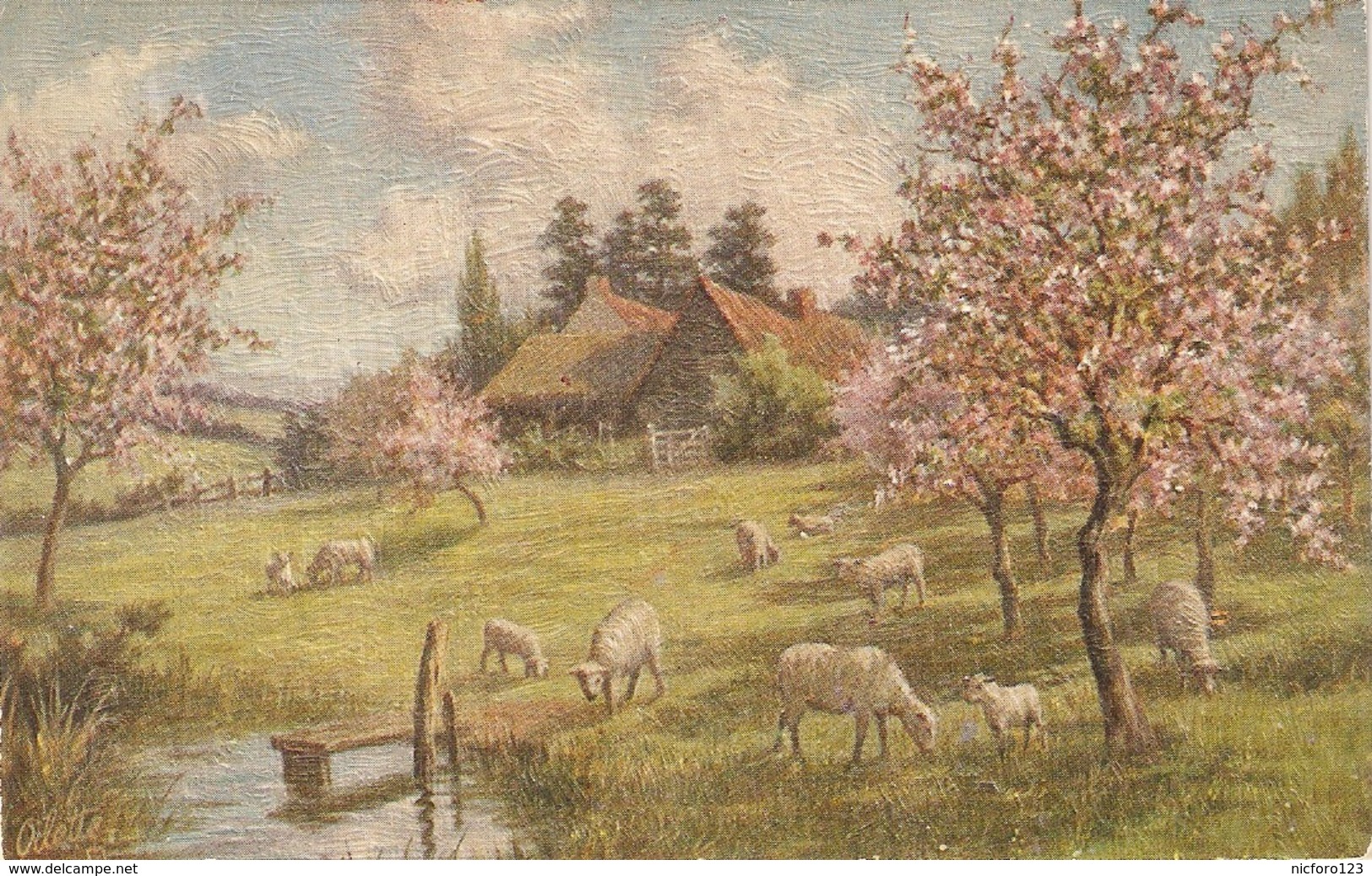 "Joyous Spring" Tuck Oilette Postcard # 9918 - Tuck, Raphael