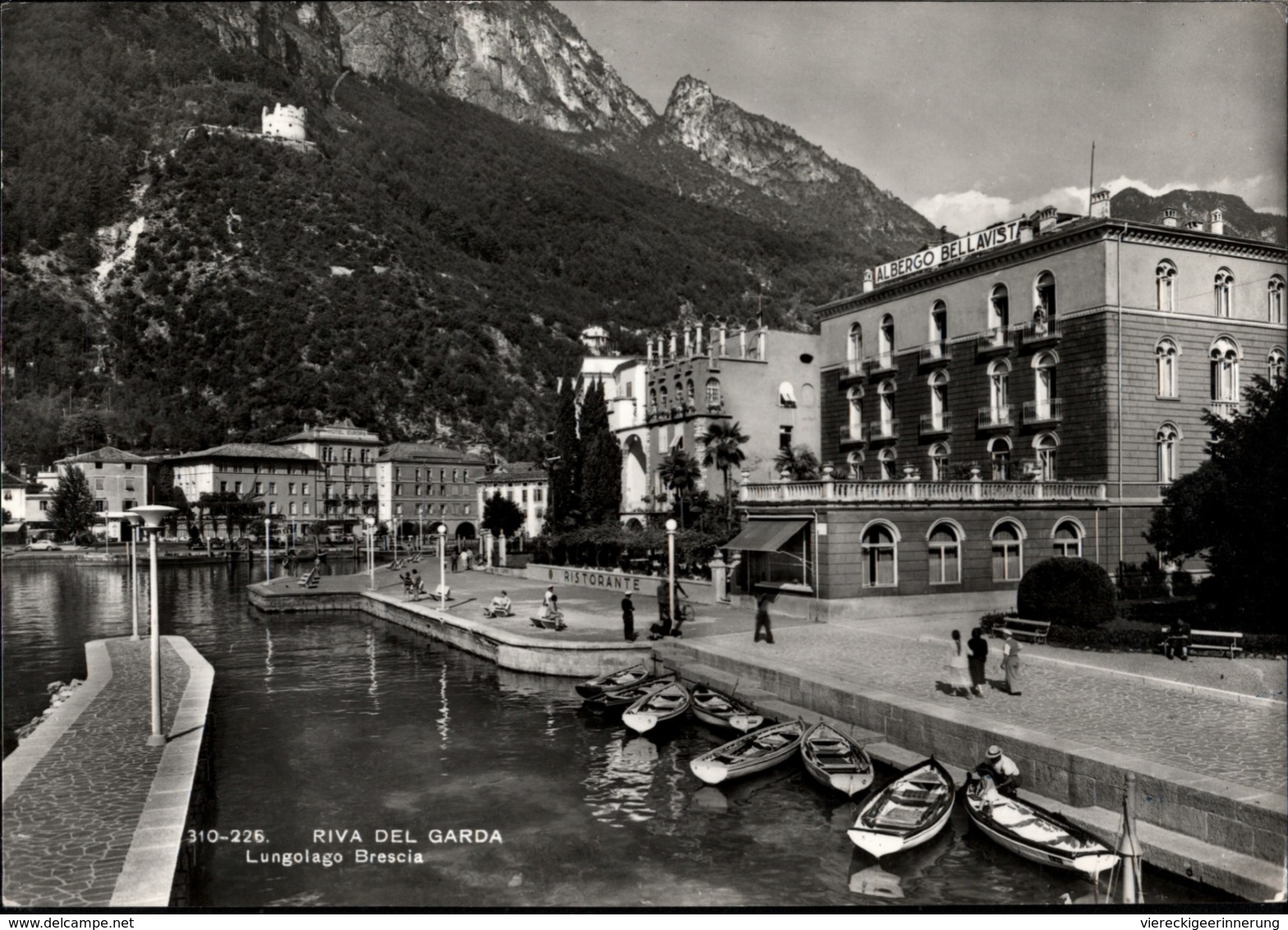 !  S/w Ansichtskarte Riva Del Garda, Albergo Bellavista, 1966 - Altri & Non Classificati
