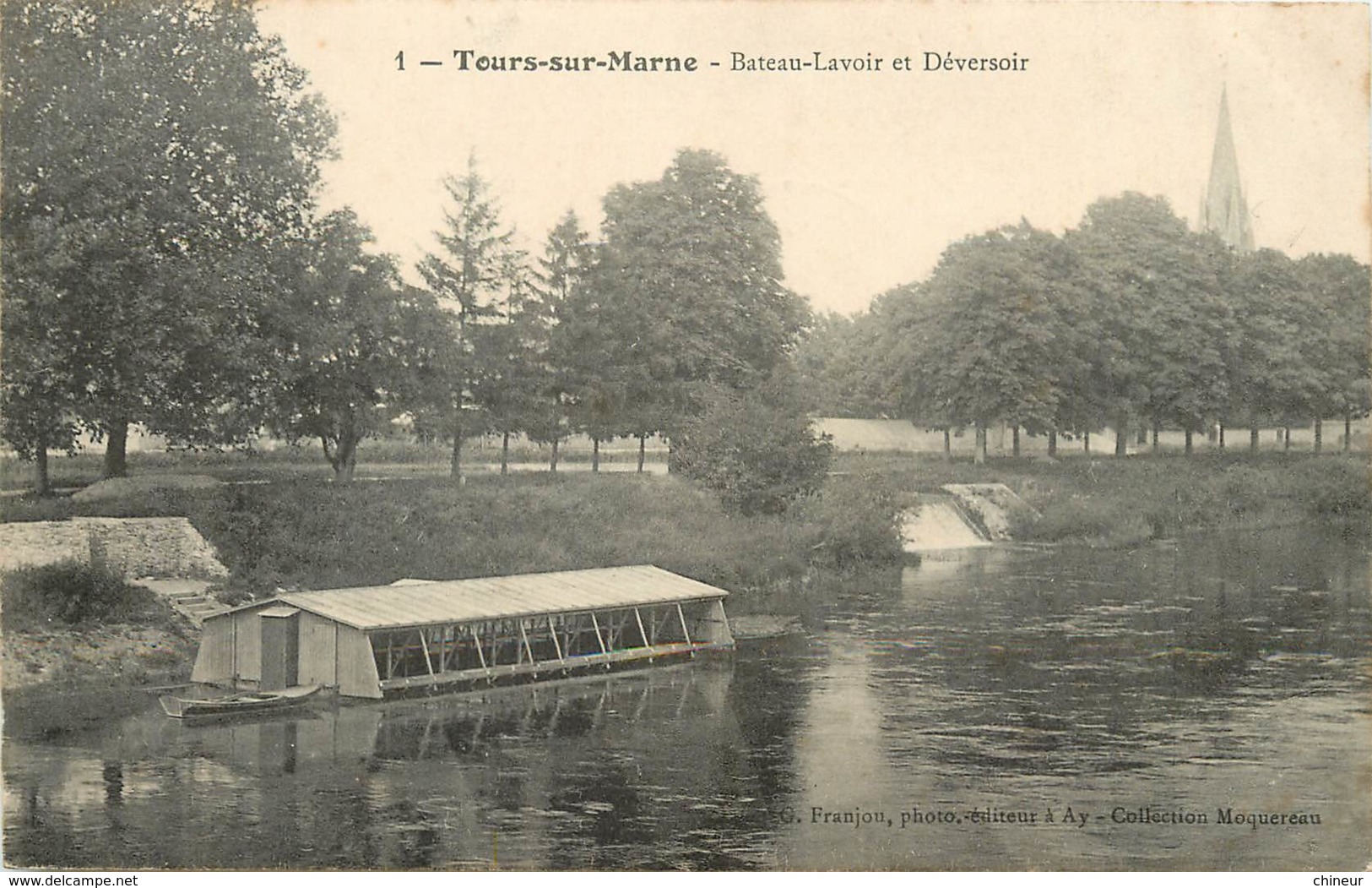 TOURS SUR MARNE BATEAU LAVOIR ET DEVERSOIR - Autres & Non Classés