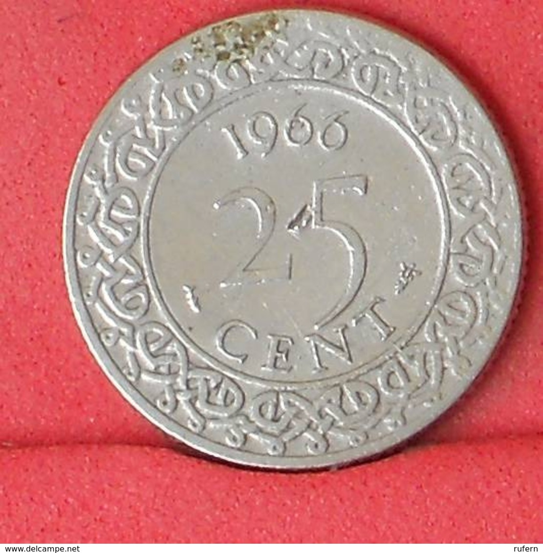 SURINAME 25 CENTS 1966 -    KM# 14 - (Nº31455) - Suriname 1975 - ...