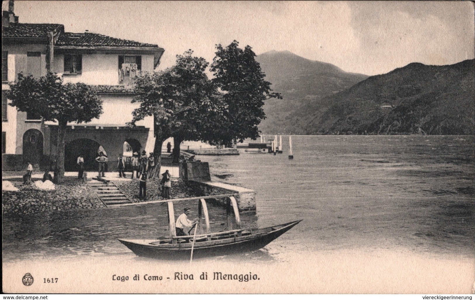 ! Alte Ansichtskarte Lago Di Como, Riva Di Menaggio, Italien - Sonstige & Ohne Zuordnung