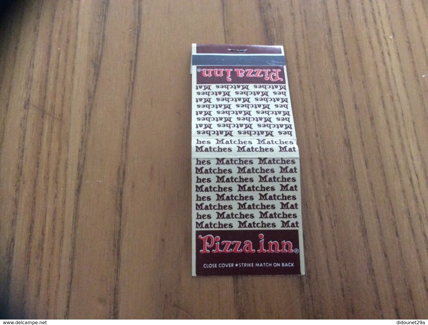 Pochette D'allumettes * États-Unis "Pizza Inn" - Boites D'allumettes