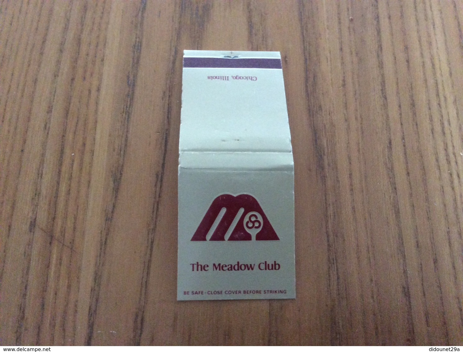 Pochette D'allumettes États-Unis "The Meadow Club - Chicago, Illinois" - Boites D'allumettes