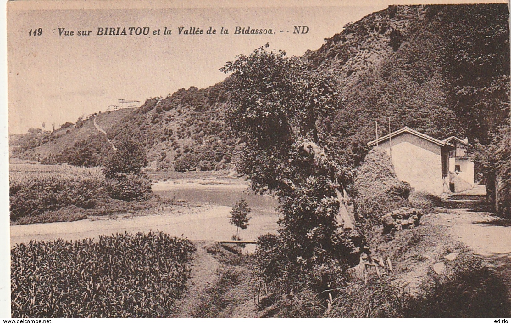 ***  64  *** Vue Sur Biriatou Et La Vallée De La Bidassoa - Timbrée TTBE - Biriatou