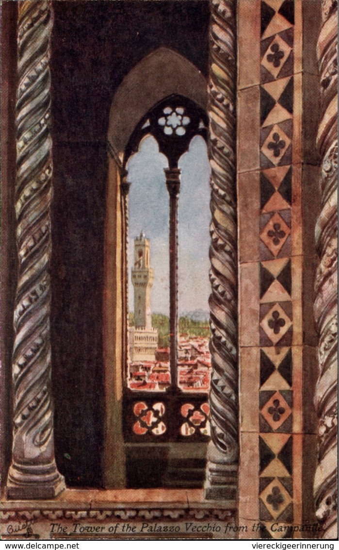 ! Alte Ansichtskarte Firenze, Florenz, Palazzo Vecchio, Toscana, Italien, Oilette Nr. 7374 Raphael Tuck & Sons - Firenze (Florence)