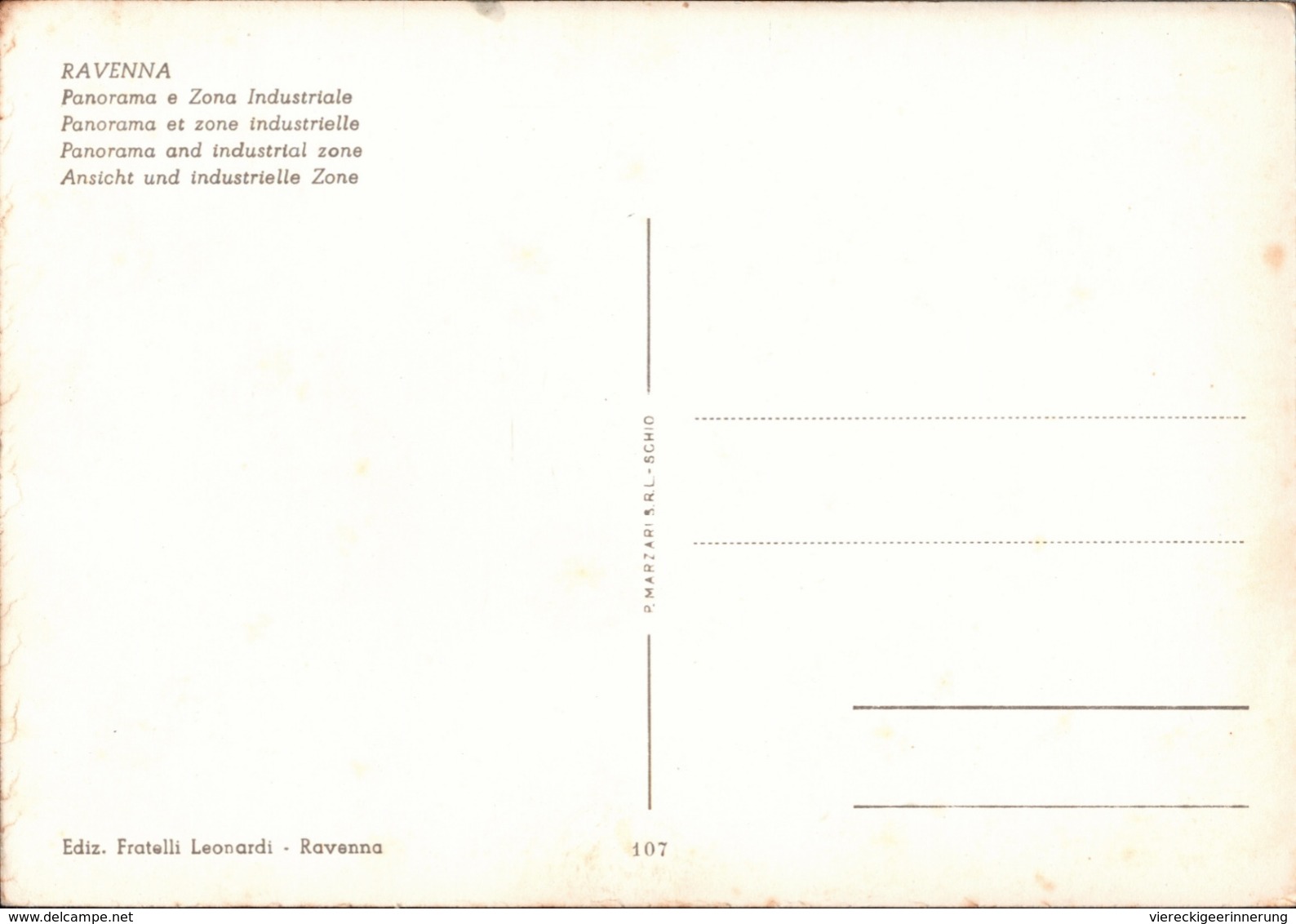 !  Moderne Ansichtskarte Ravenna, Zona Industriale, Italien - Ravenna
