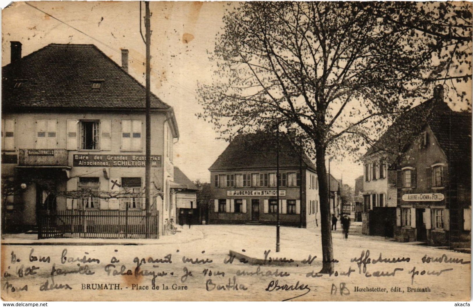 CPA AK BRUMATH - Place De La Gare (367112) - Brumath