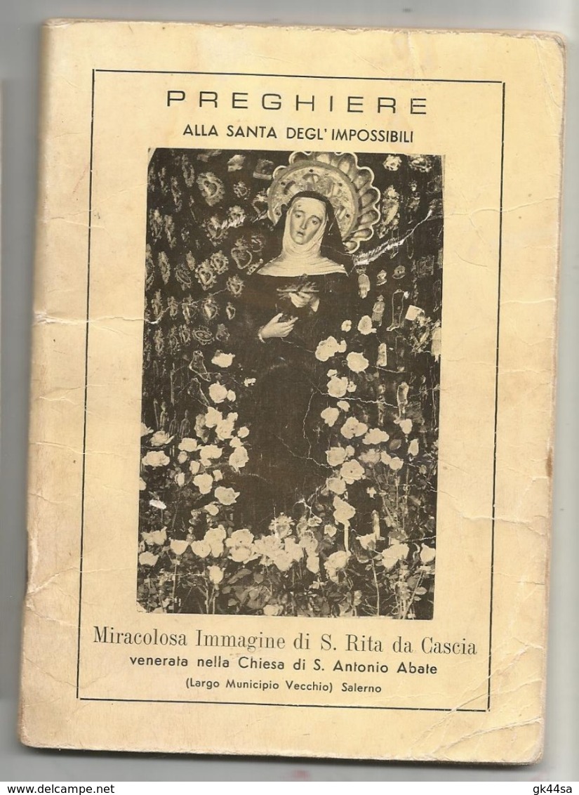 VECCHIO LIBRETTO DI PREGHIERE ALLA SANTA DEGLI IMPOSSIBILI (SANTA RITA Da CASCIA) - Religione & Esoterismo