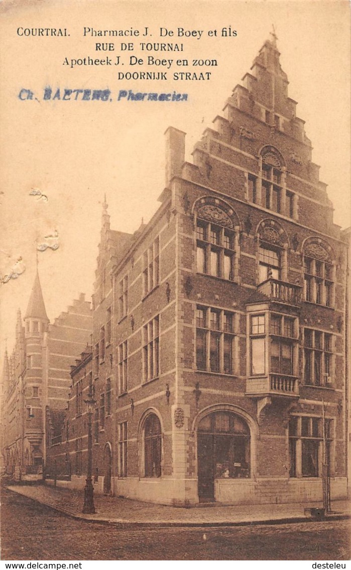 Pharmacie J. De Boey Et Fils - Rue De Tournai - Courtrai - Kortrijk - Kortrijk