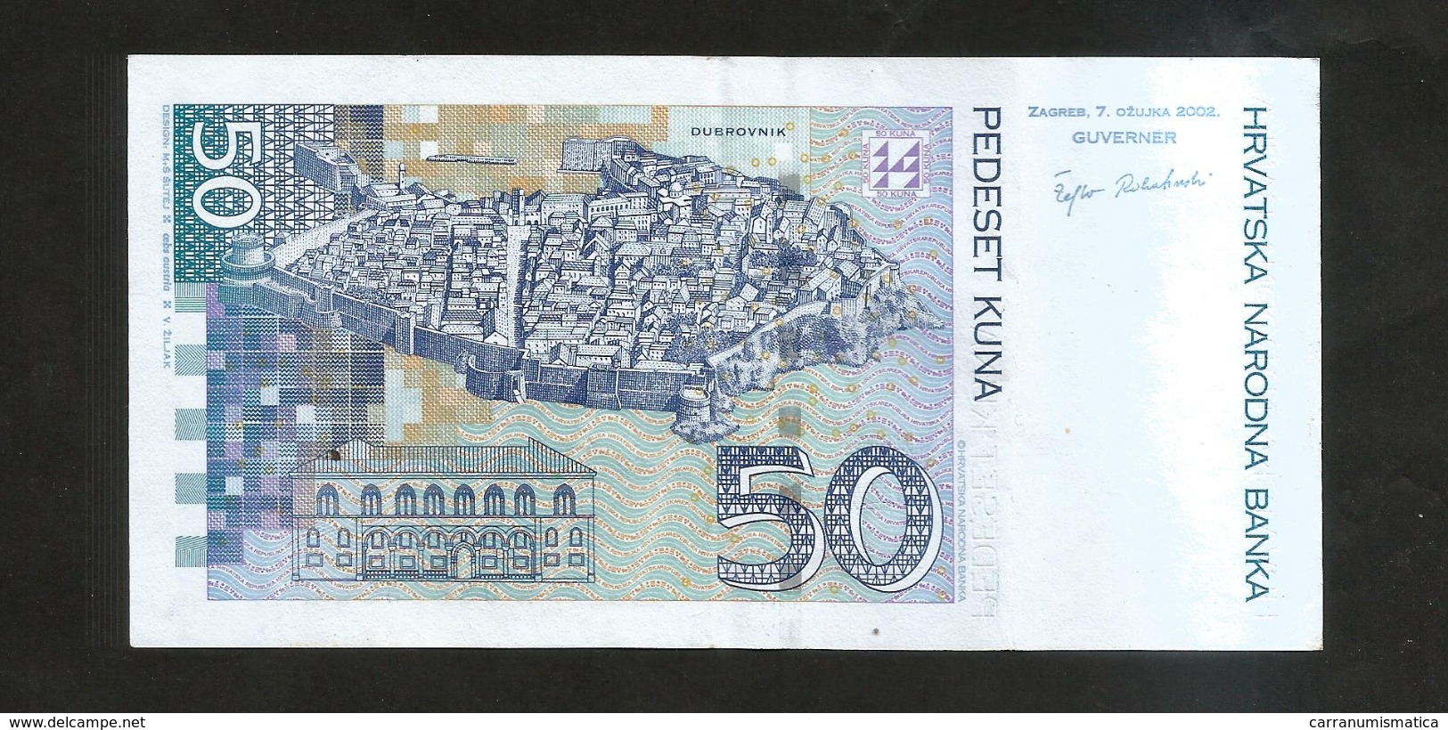 CROAZIA / CROATIA - NATIONAL BANK -  50 KUNA (2002) - - Croazia