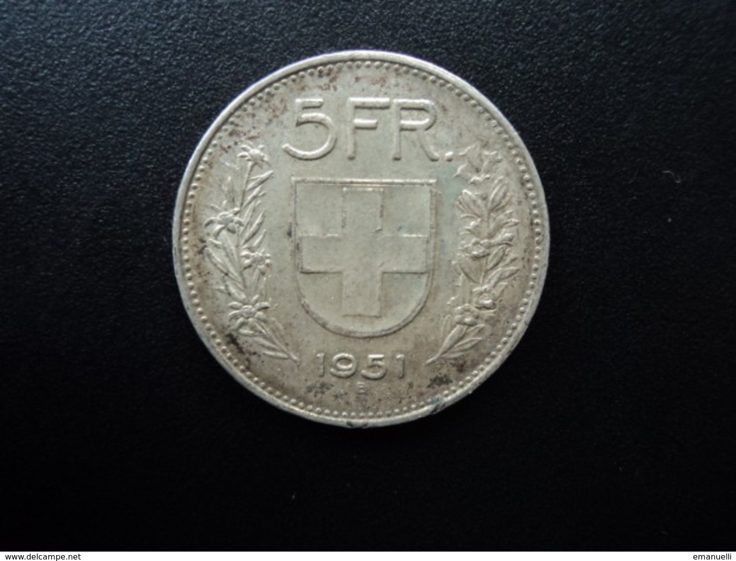 SUISSE : 5 FRANCS   1951   Tranche B * Type I   KM 40      TTB+ - 5 Francs