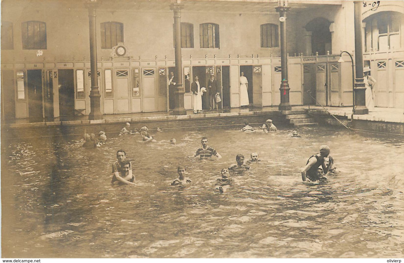 France - 65 - Carte-Photo  Callizo - Bagnères-de-Bigorre - Dans La Piscine Du Casino - Bagneres De Bigorre