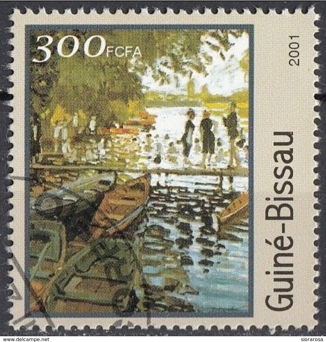 Guinea Bissau 2001 Mi. 1213 "Porticciolo" Quadro Dipinto Da C. Monet Impressionismo  Paintings Used - Guinea-Bissau