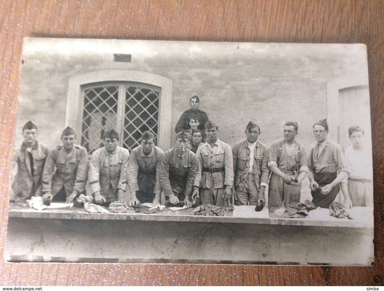 Camp De Beverloo ?  Photo Carte D'époque Militaire Militaria Soldats - Autres & Non Classés