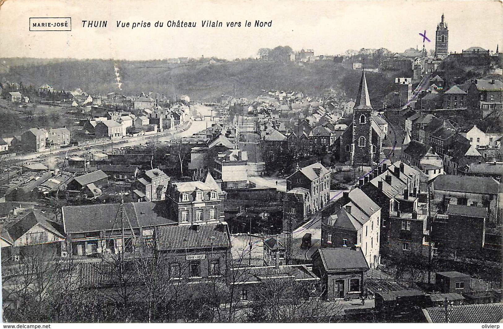 Thuin - Vue Prise Du Château Vilain Vers Le Nord - Thuin