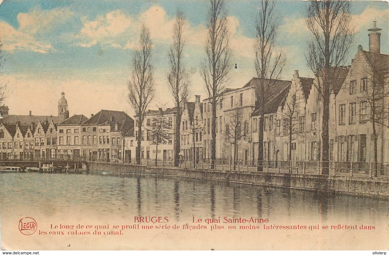 Bruges - Le Quai Sainte-Anne - Brugge