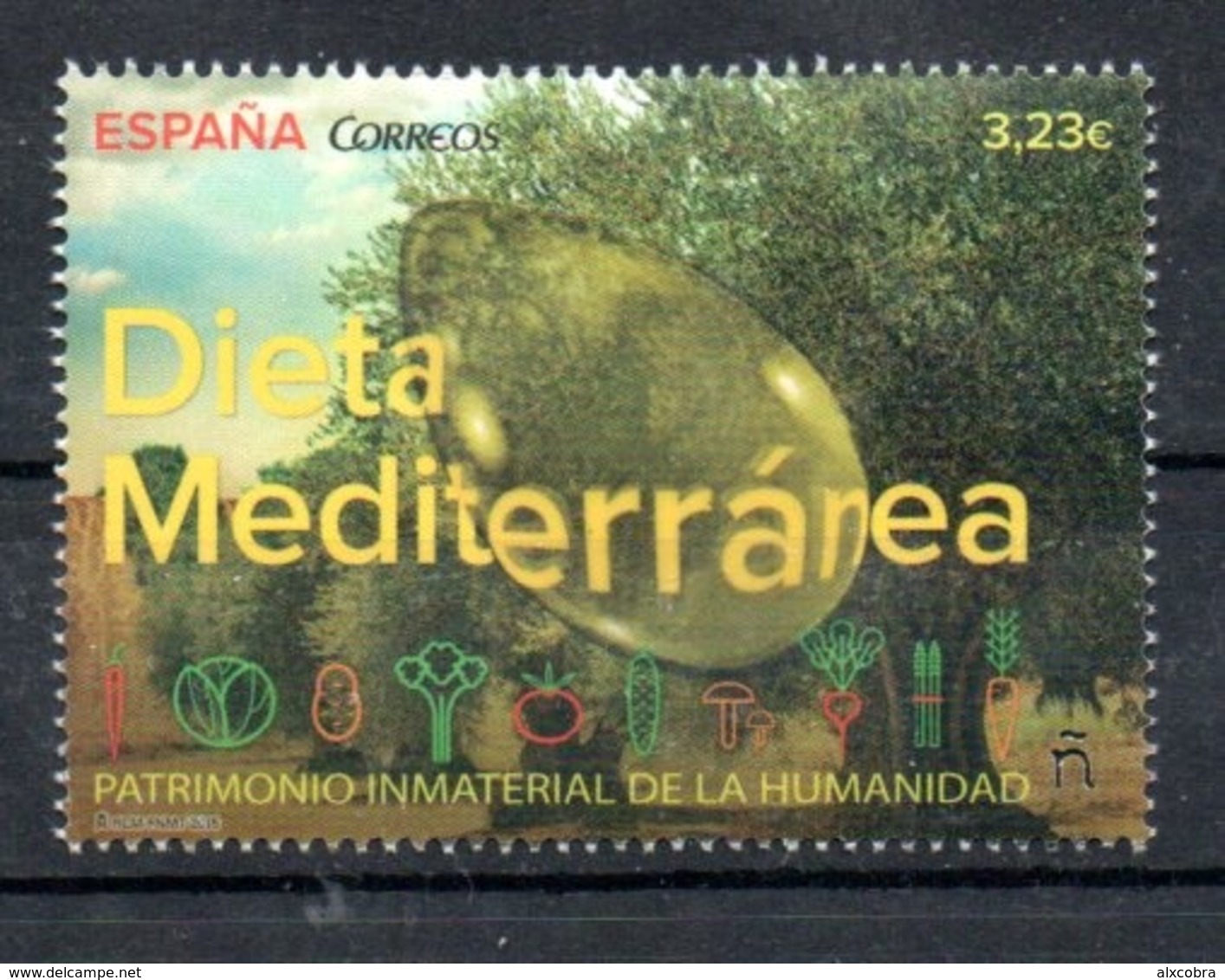 Spain Intangible Cultural Heritage Trees Oil 2015 MNH - Nuevos