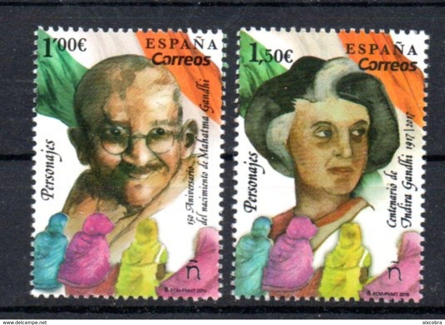 Spain Gandhi Mahatma Indira 2019 MNH - Nuevos