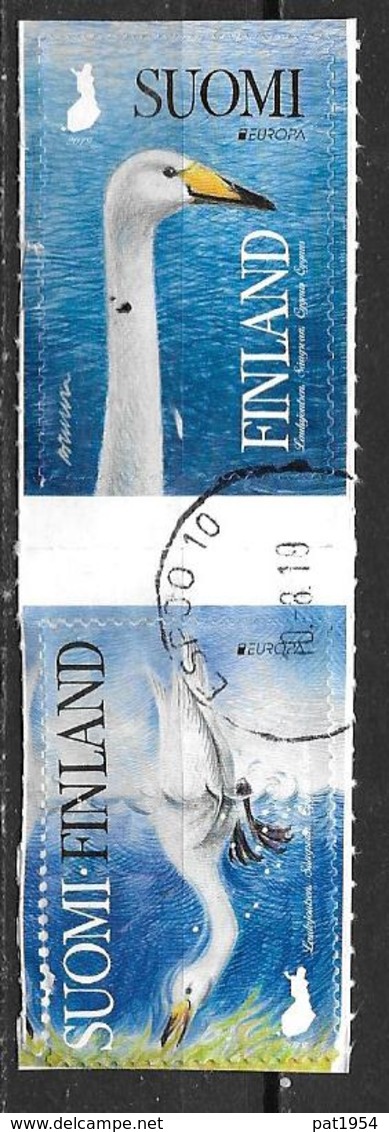 Finlande 2019 Timbres Oblitérés En Paire Europa Oiseaux - Used Stamps