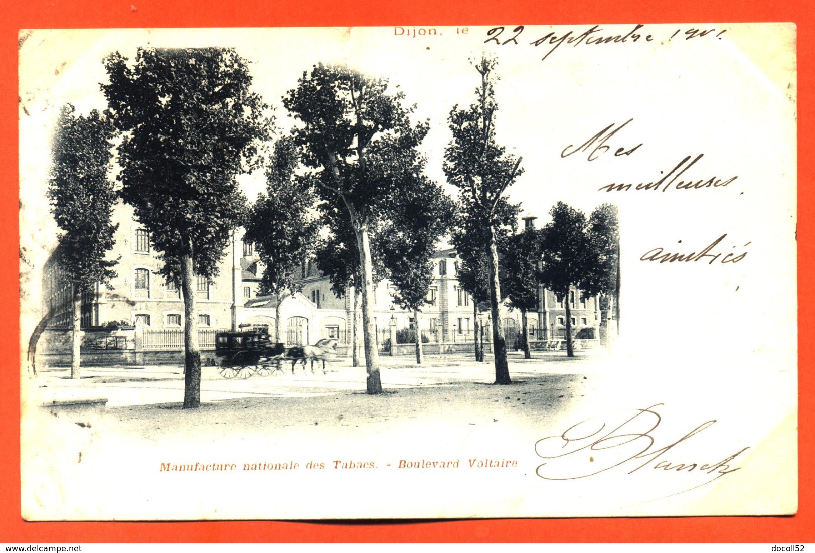 CPA 21 Dijon " Manufacture Nationale Des Tabacs " Carte Precurseur 1901 - Dijon