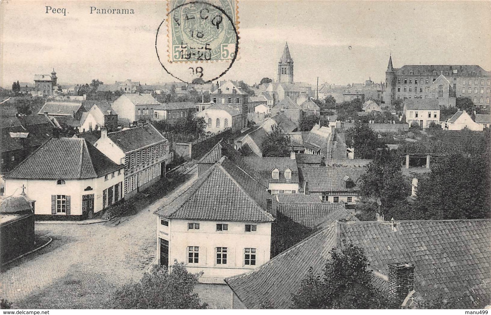 Pecq - Panorama 1908 - Pecq