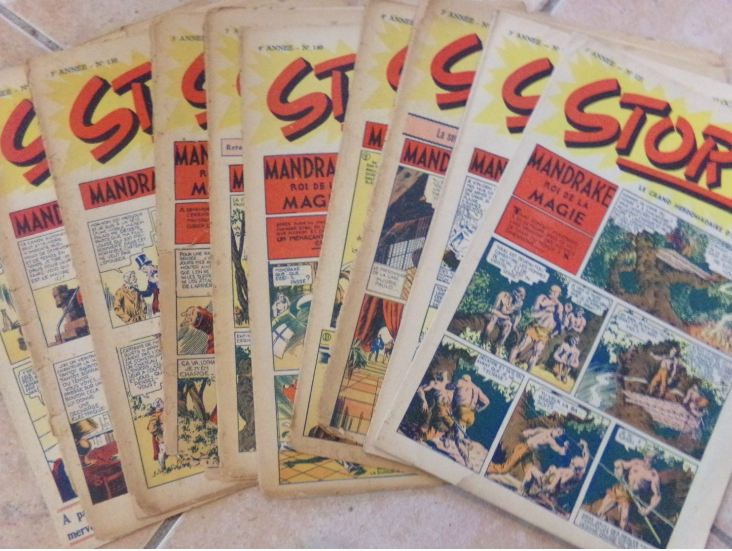 Lot 7 Story Magazine 1947  Bd 121 122 139 140 128 130 138 - Autre Magazines