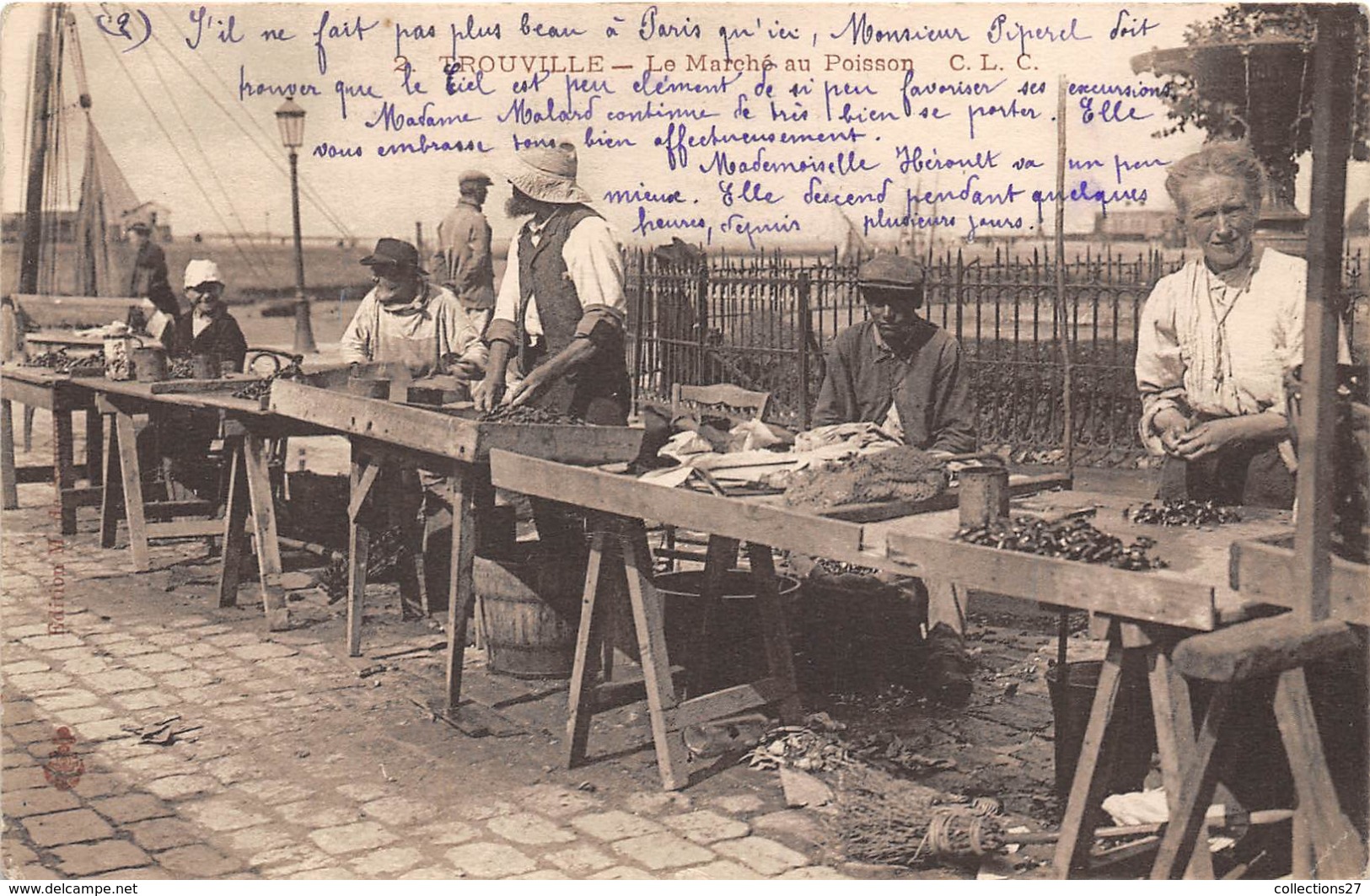 14-TROUVILLE- LE MARCHE AU POISSON - Trouville