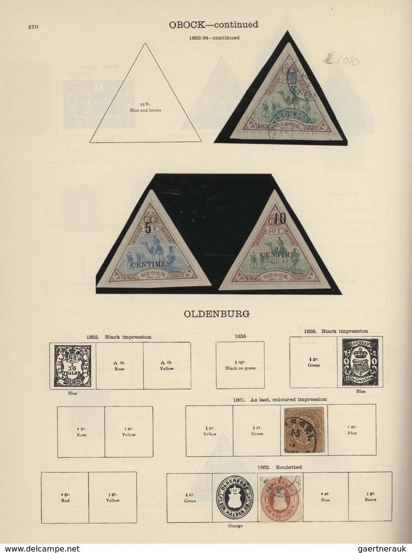 Nachlässe: ALLE WELT-SAMMLUNG In Zwei Dicken Alten Stanley Gibbons-Alben, Gesammelt Wurde Die Ganze - Lots & Kiloware (min. 1000 Stück)