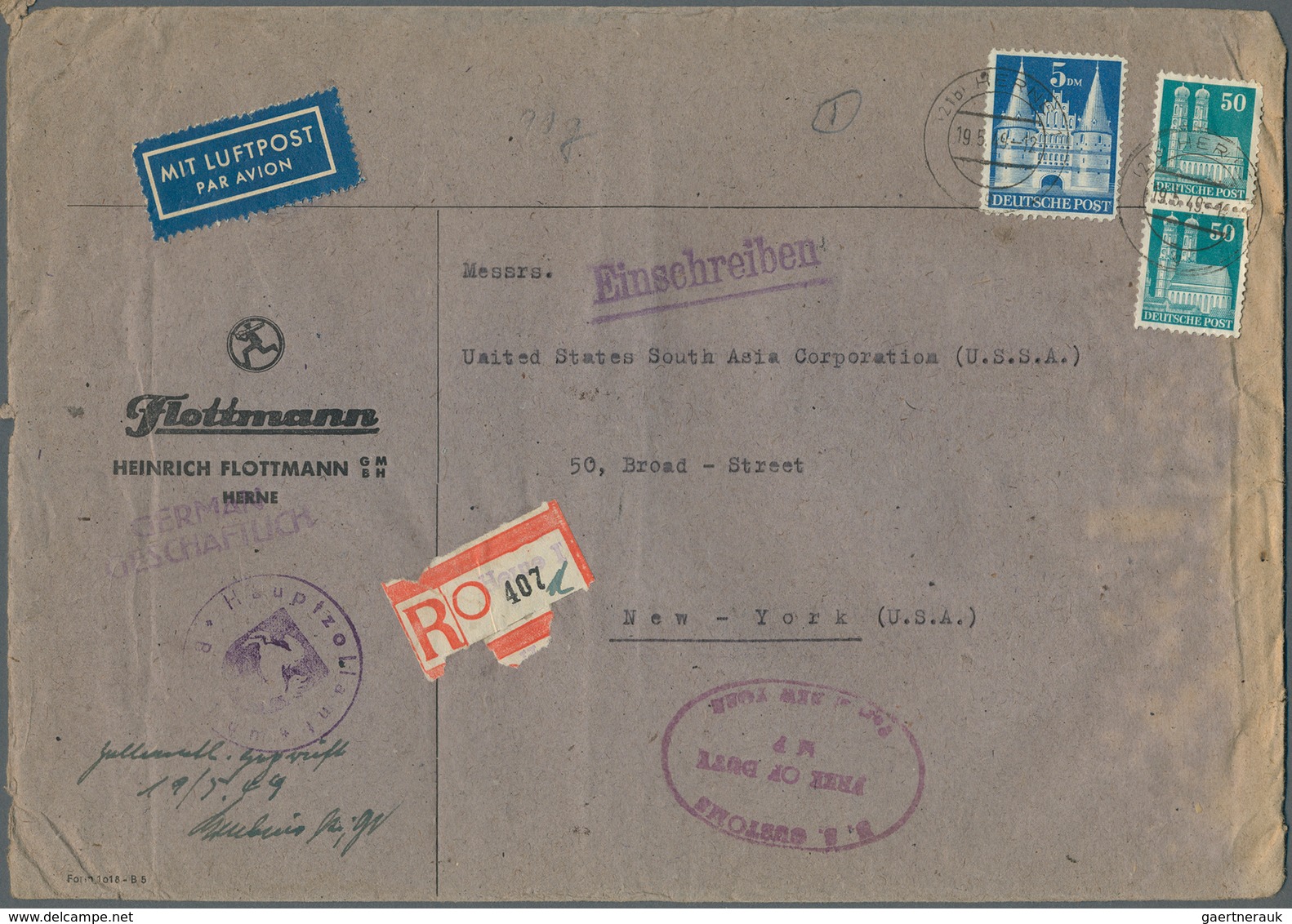 Nachlässe: Deutschland, Posten Mit Marken, Vielen Hunderten Briefen Mit Teil AM Post Und Bauten Sowi - Mezclas (min 1000 Sellos)