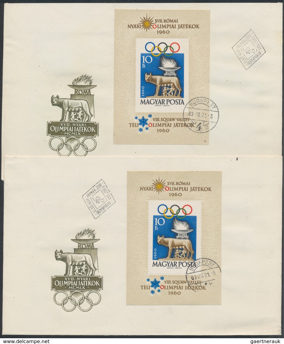 Nachlässe: Thematik: Olympische Spiele / Olympic Games - 1960/1988, Fantastic Collection On The Olym - Lots & Kiloware (min. 1000 Stück)