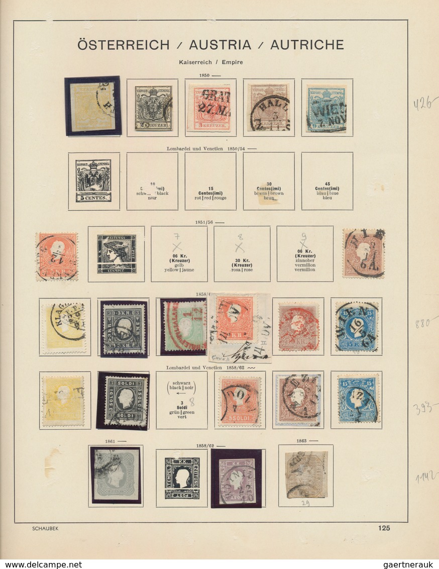 Nachlässe: 1850/1945 Ca., Nachlassposten In Zwei Klemmbindern Und Auf Vordruckblättern, Dabei Slg. D - Lots & Kiloware (mixtures) - Min. 1000 Stamps