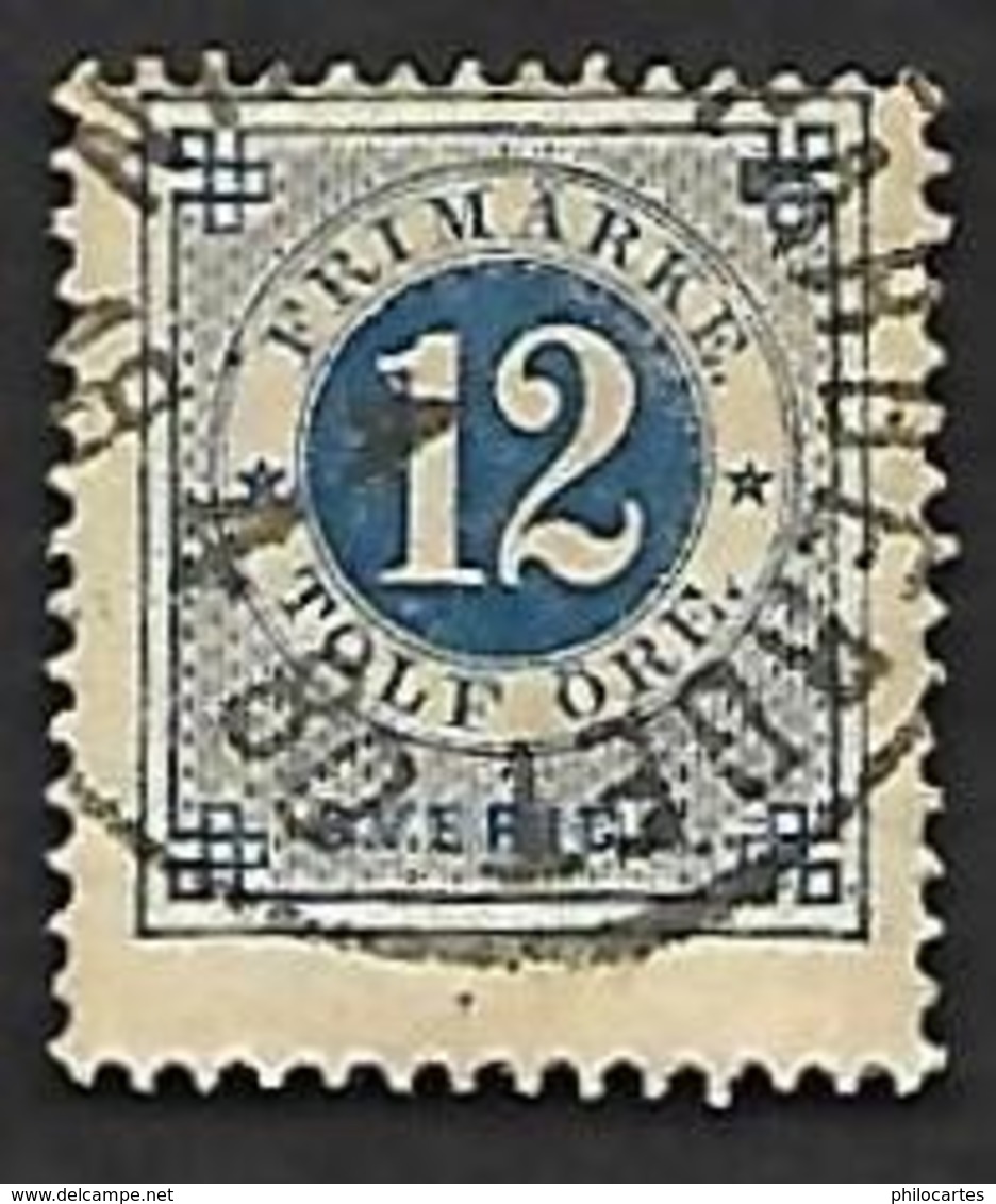 SUEDE  1877-85 - YT  20 A  Dent. 13 - Oblitéré - Used Stamps