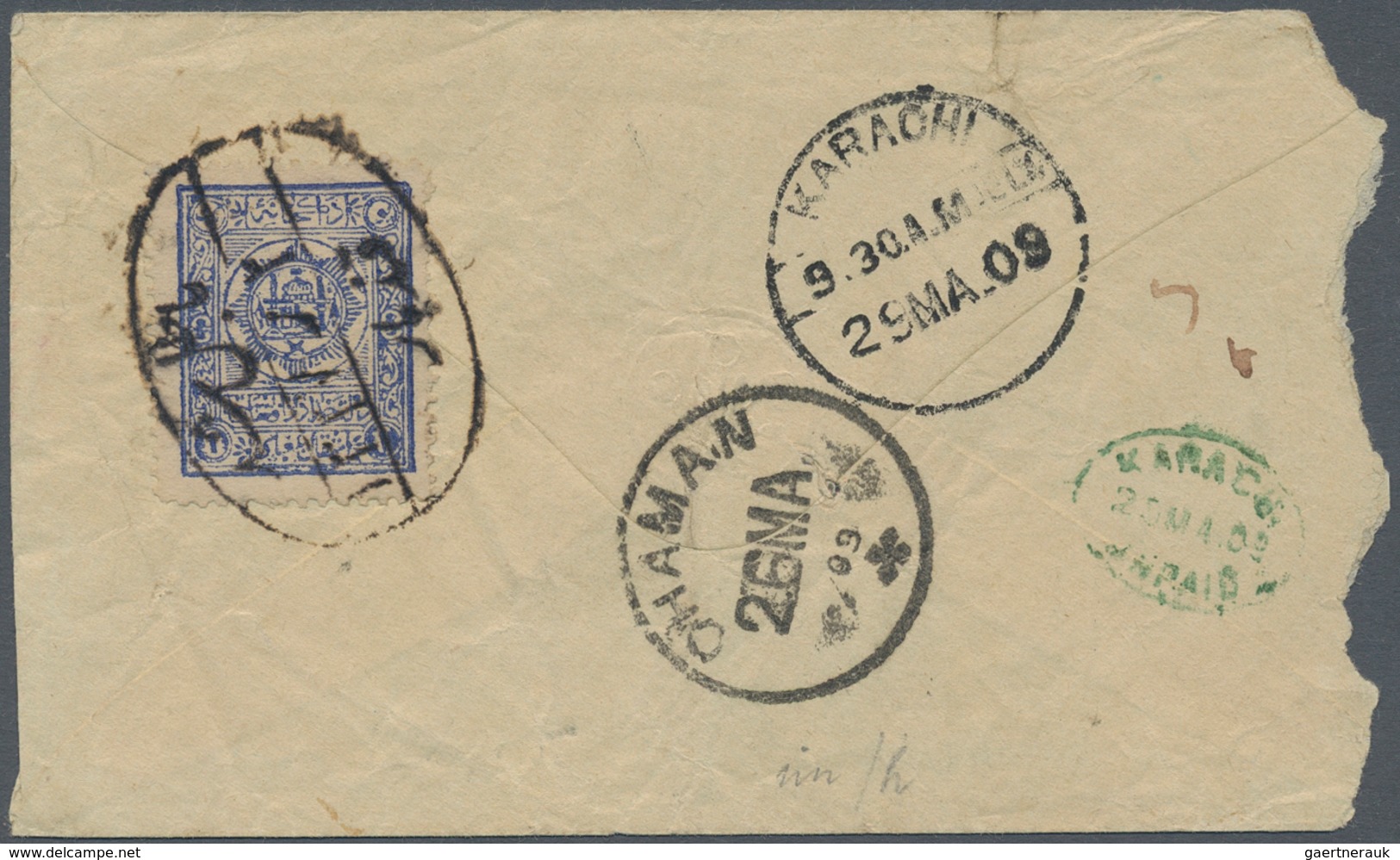 Afghanistan: 1881/1930 (ca.), Extraordinary Lot Mostly Of Covers, Beginning With Ten Single Franking - Afghanistan