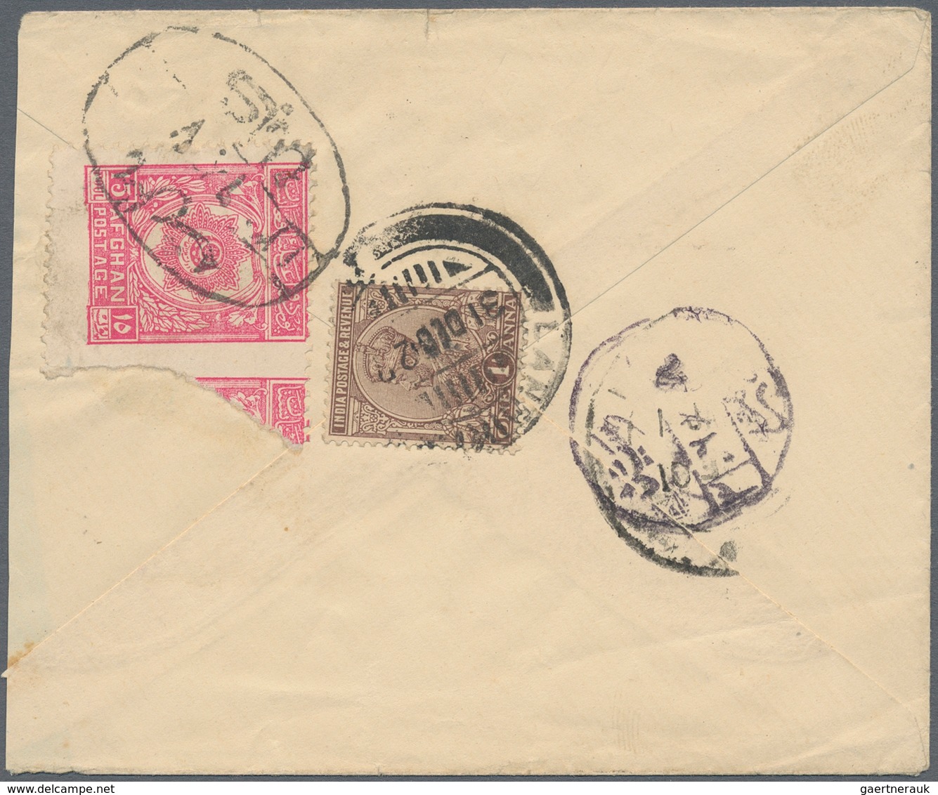 Afghanistan: 1881/1930 (ca.), Extraordinary Lot Mostly Of Covers, Beginning With Ten Single Franking - Afghanistan