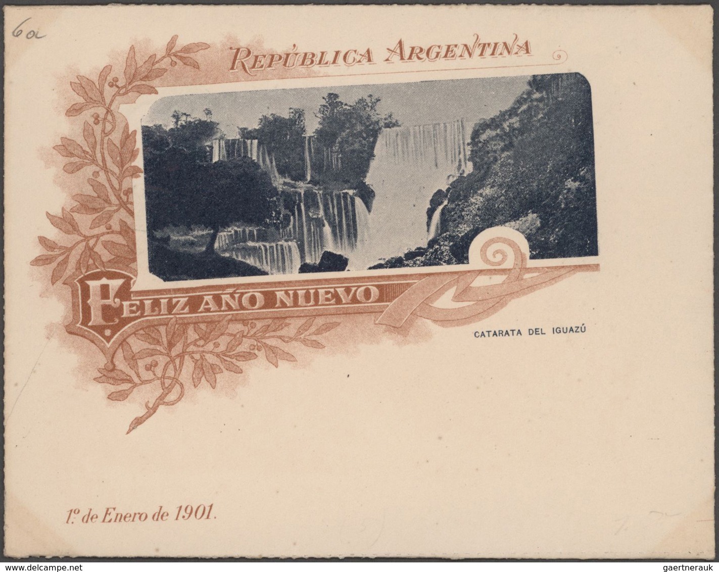 Argentinien - Ganzsachen: 1876/1923 specialized collection in an ancient album with ca. 540 unused a