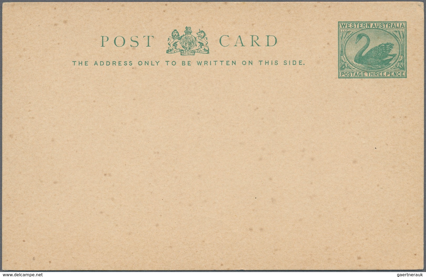 Westaustralien: 1879/1912 (ca.), Ten Different Stationary Postacrds - Nine Of Them "Swan" - Unused ( - Briefe U. Dokumente