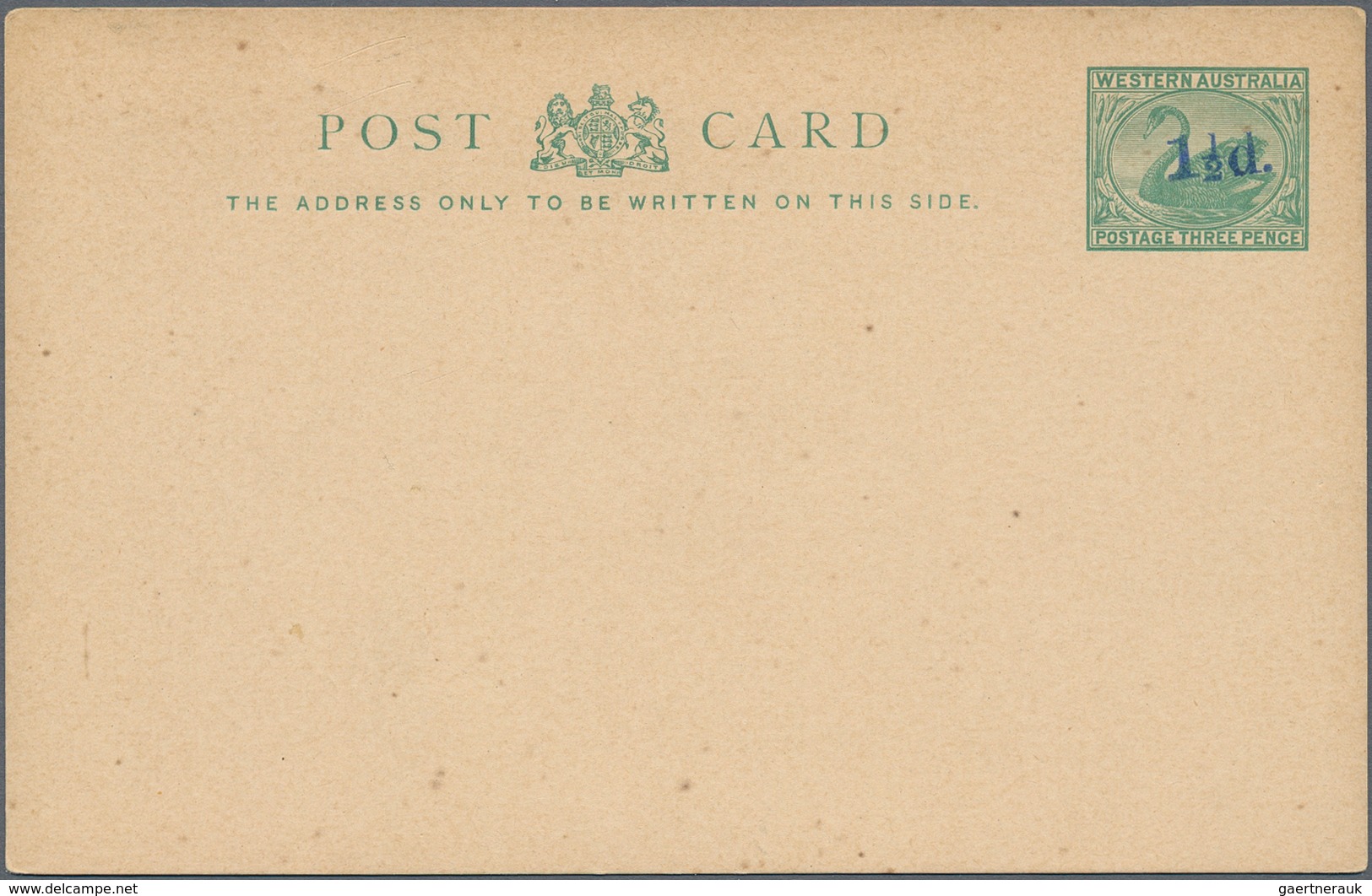 Westaustralien: 1879/1912 (ca.), ten different stationary postacrds - nine of them "Swan" - unused (