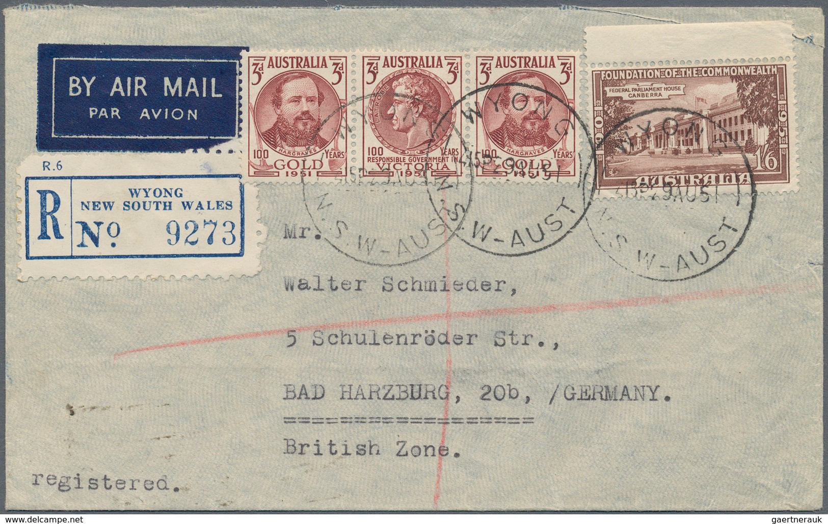 Australien: 1927/66, Ca. 90 Covers (inc. One Ppc) Mostly Used To Switzerland With WWII Censorship Us - Collezioni