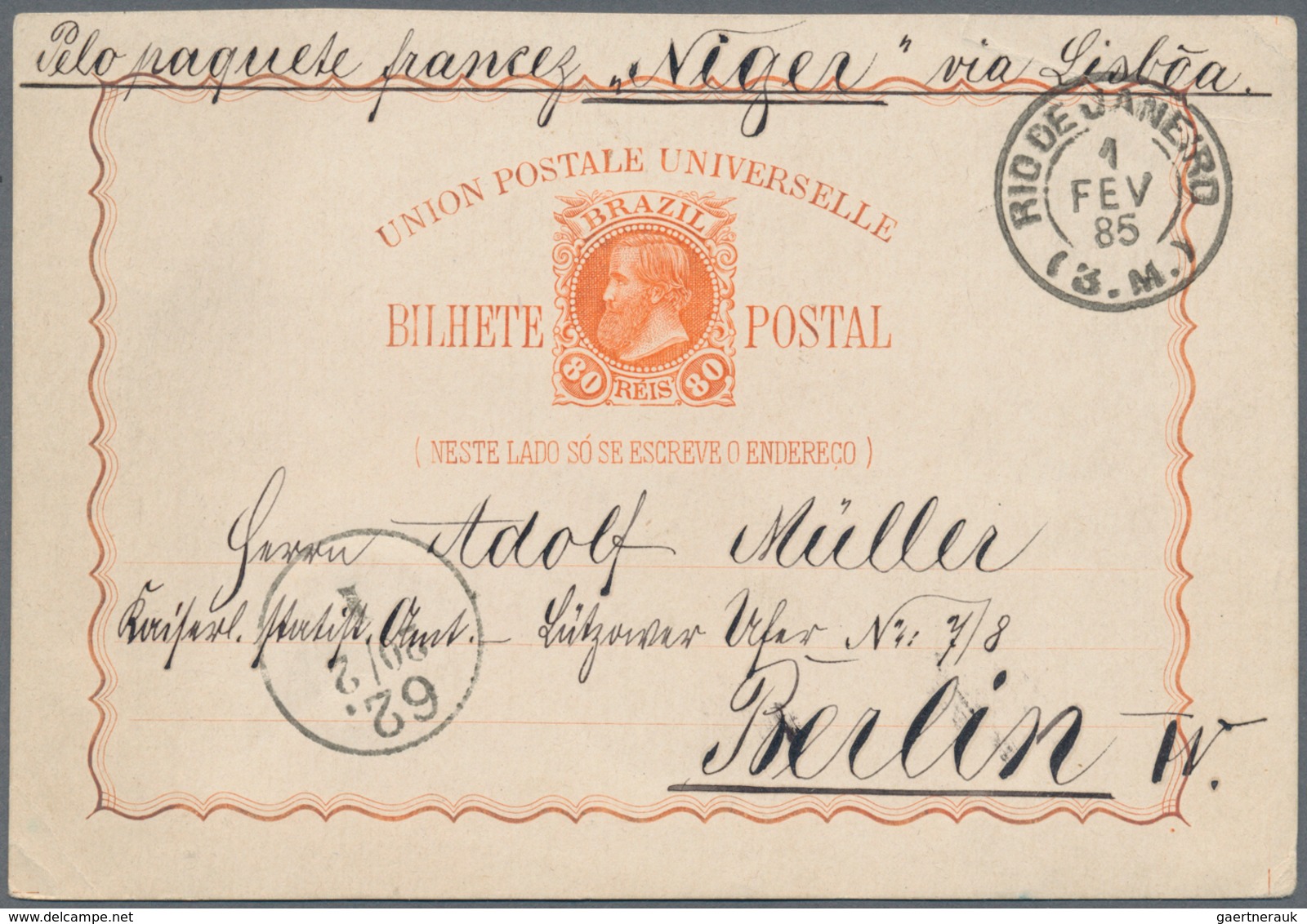 Brasilien - Ganzsachen: 1885/1936, Mostly Used Stationery Envelopes, Cards, Wrappers, Letter Cards: - Enteros Postales