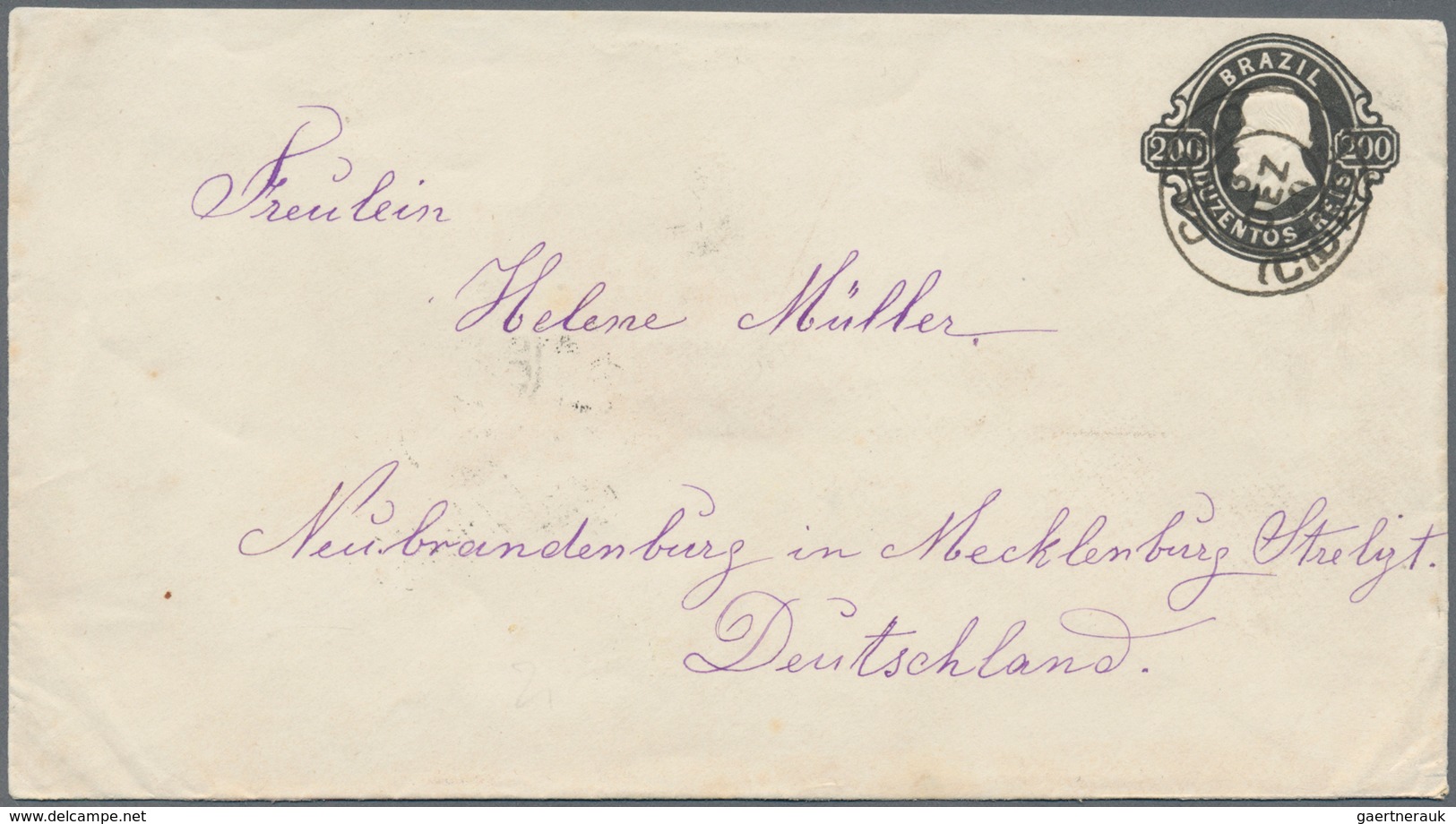 Brasilien - Ganzsachen: 1885/1936, Mostly Used Stationery Envelopes, Cards, Wrappers, Letter Cards: - Interi Postali
