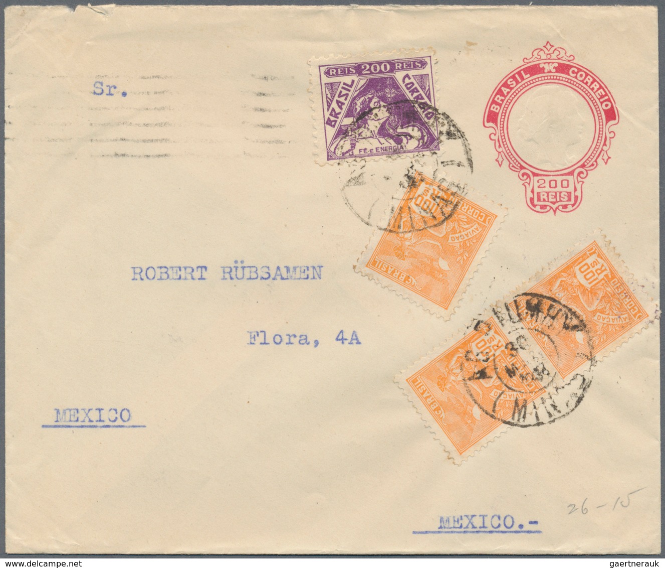 Brasilien - Ganzsachen: 1885/1936, mostly used stationery envelopes, cards, wrappers, letter cards: